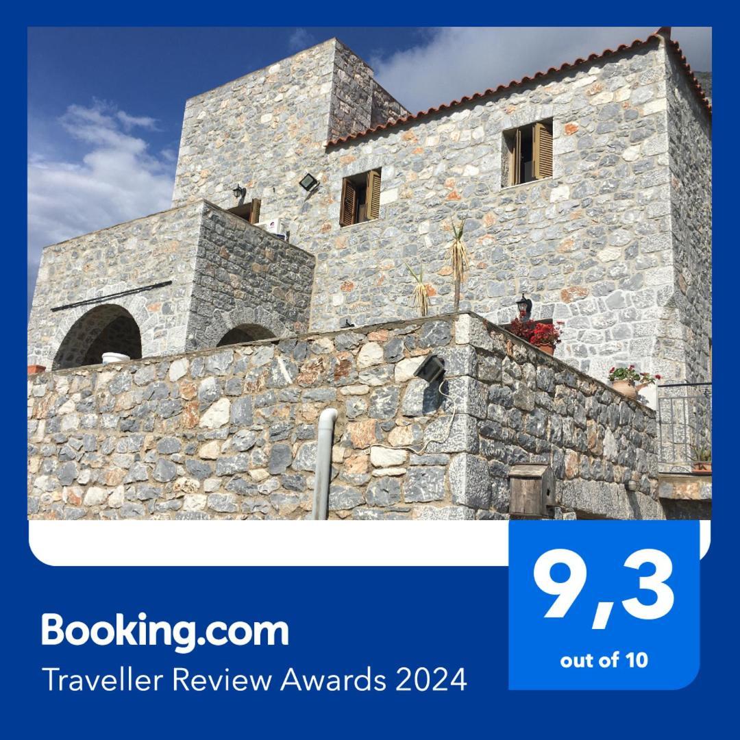 Villa Traditional Tower: Sea View Retreat Areopoli Exterior photo